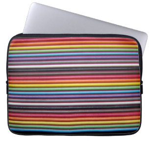 Rainbow Ribbon Cable Laptop Sleeve