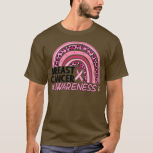 Rainbow Ribbon October We Wear Pink Breast Cancer T-Shirt