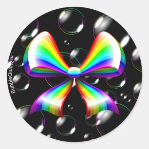Rainbow ribbon stickers