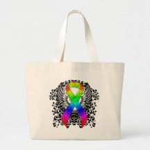 Rainbow Ribbon with Wings