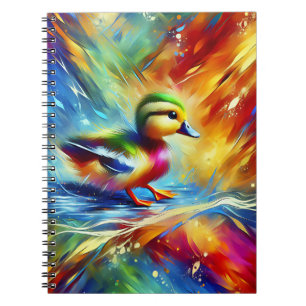 Rainbow Ripple Duckling Notebook
