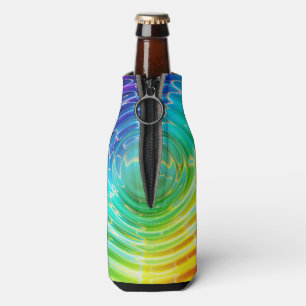 Rainbow Ripples Bottle Cooler