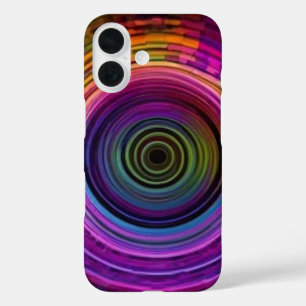 Rainbow ripples iPhone 16 case