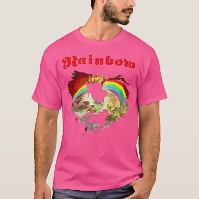 Rainbow Rising Ritchie Blackmore Rock T-Shirt (Front)