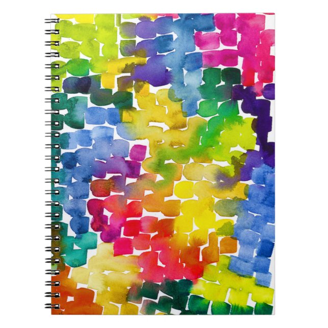 Rainbow Road Spiral Notebook (Front)