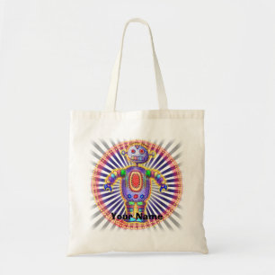 Rainbow Robot Tote Bag