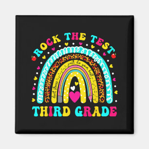 Rainbow Rock The Test Day Third Grade Testing Day Magnet