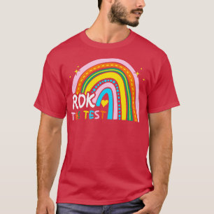 Rainbow Rock The Test Exam Testing Day Student Tea T-Shirt
