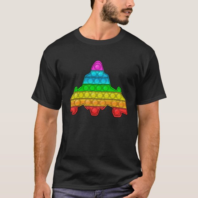 Rainbow Rocket T-Shirt (Front)