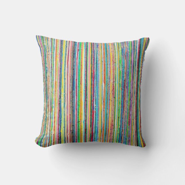 Rainbow Roll 16 x 16 Outdoor Throw Pillow (Front)
