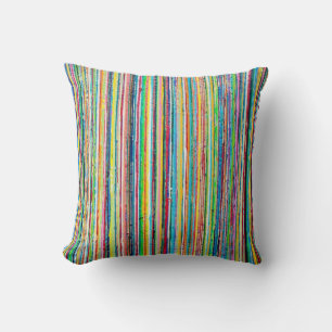 Rainbow Roll 16 x 16 Poly Throw Pillow