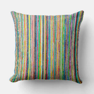 Rainbow Roll 20 x 20 Cotton Throw Pillow