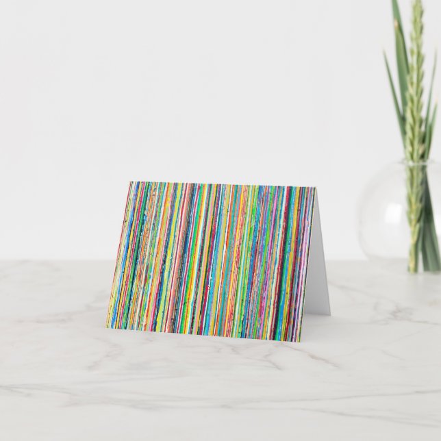 Rainbow Roll Blank Note Card (Front)
