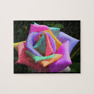 Rainbow Rose Jigsaw Puzzle