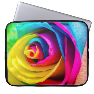 Rainbow Rose Laptop Sleeve