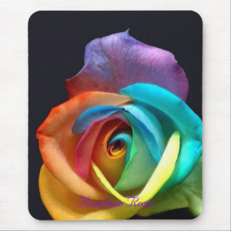 Rainbow Rose Mouse Pad