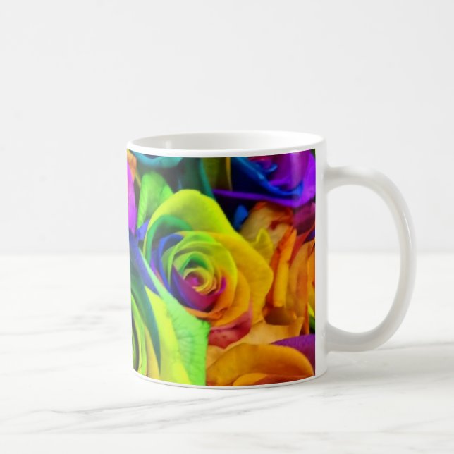 Rainbow rose mug (Right)