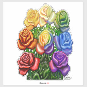 Rainbow Roses