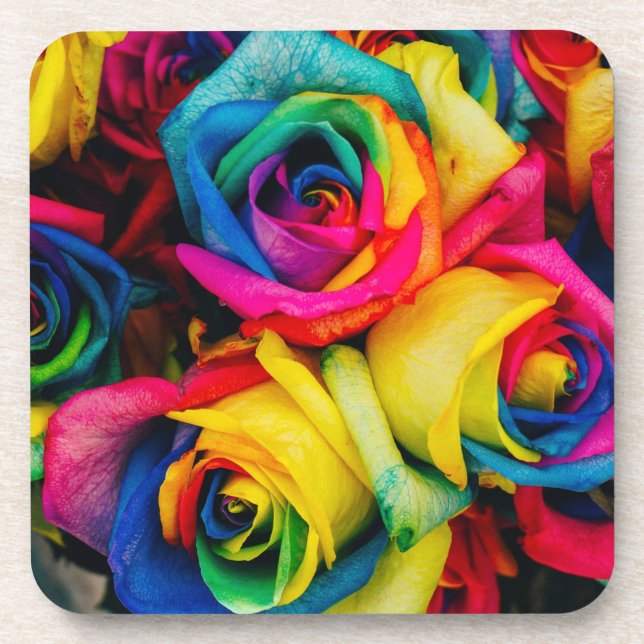 rainbow roses coaster (Front)
