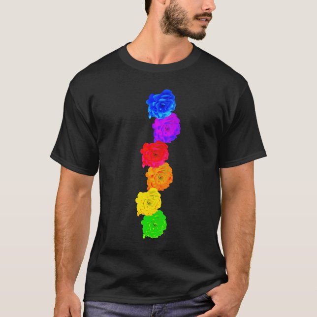 Rainbow Roses T-Shirt (Front)