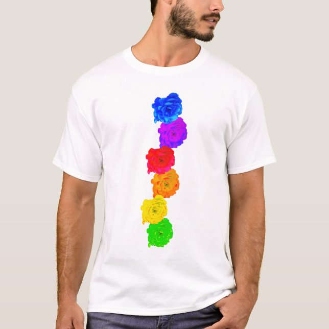 Rainbow Roses T-Shirt (Front)