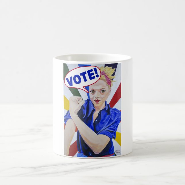Rainbow Rosie Vote Mug (Center)