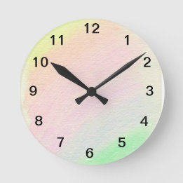 Rainbow - round clock