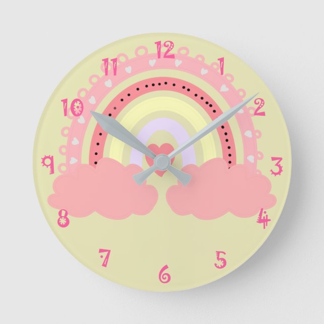 Rainbow Round Clock (Front)