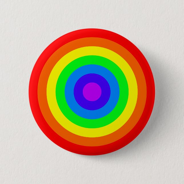 Rainbow Roundel 6 Cm Round Badge (Front)