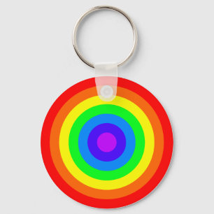 Rainbow Roundel Key Ring
