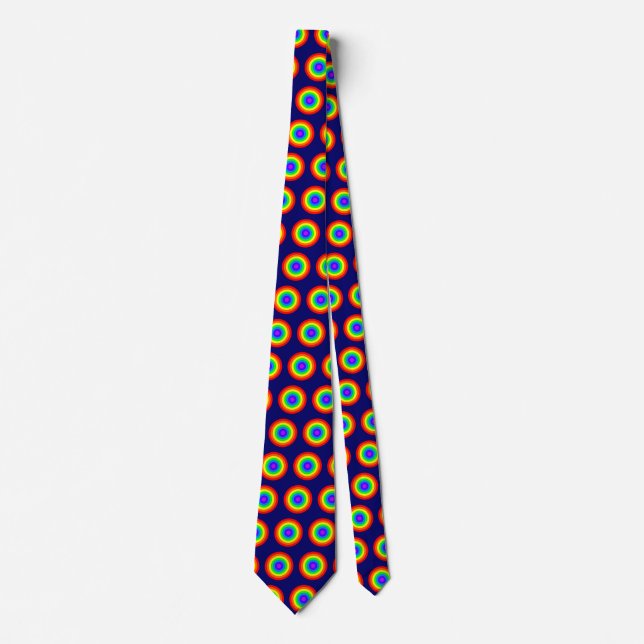Rainbow Roundel Tie (Front)