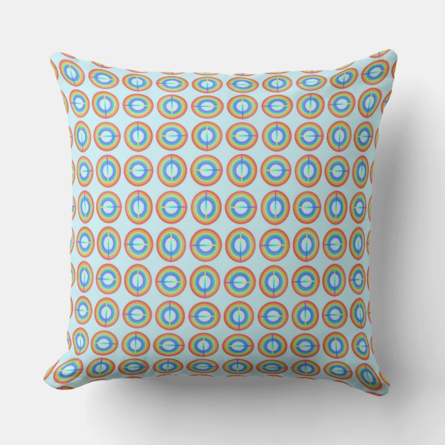 Rainbow Rounds Cushion (Front)