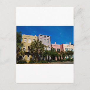 Rainbow Row Charleston, SC Postcard