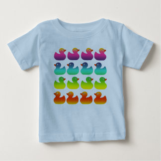 Rainbow Rubber Duckies Baby T-Shirt