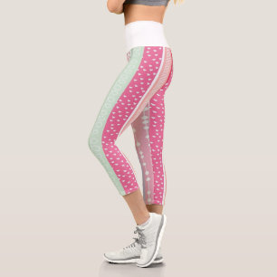 Rainbow Rush: High-Waisted Capris for the Bold & P