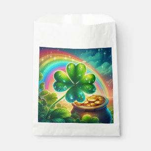 Rainbow Saint Patrick's Day clover Favour Bags