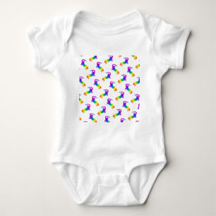 Rainbow Salamander Baby Bodysuit