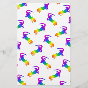 Rainbow Salamander Stationery