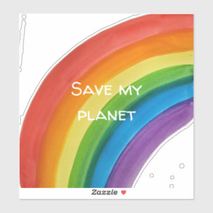 RAINBOW Save my planet (customisable)