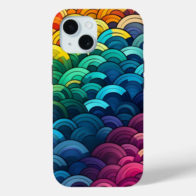 Rainbow Scale Pattern Case-Mate iPhone Case (Back)