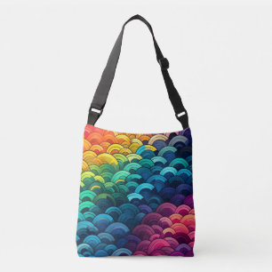 Rainbow Scale Pattern Crossbody Bag