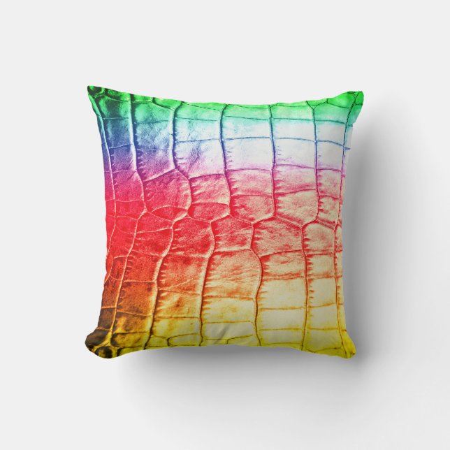 Rainbow Scales Cushion (Front)