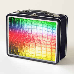 Rainbow Scales Metal Lunch Box