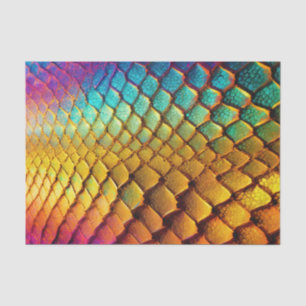 Rainbow Scales Pattern Decoupage Tissue Paper