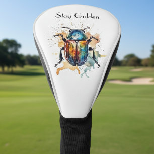 Rainbow Scarab, custom Golf Head Cover