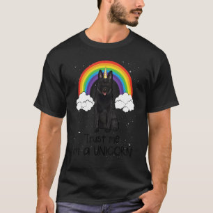 Rainbow Schipperke Trust Me I'm A Unicorn Dog T-Shirt