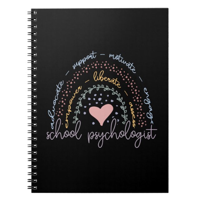 Rainbow School Psychologist Notebook (Front)