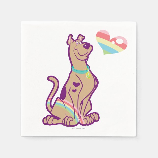 Rainbow Scooby-Doo Napkin (Front)