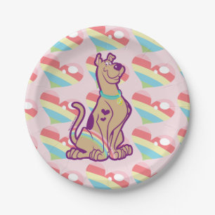 Rainbow Scooby-Doo Paper Plate