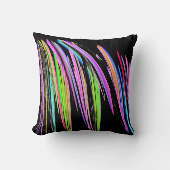 Rainbow Scribble Cushion (Front)